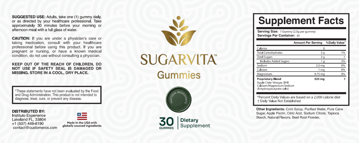 Rótulo Sugar Control